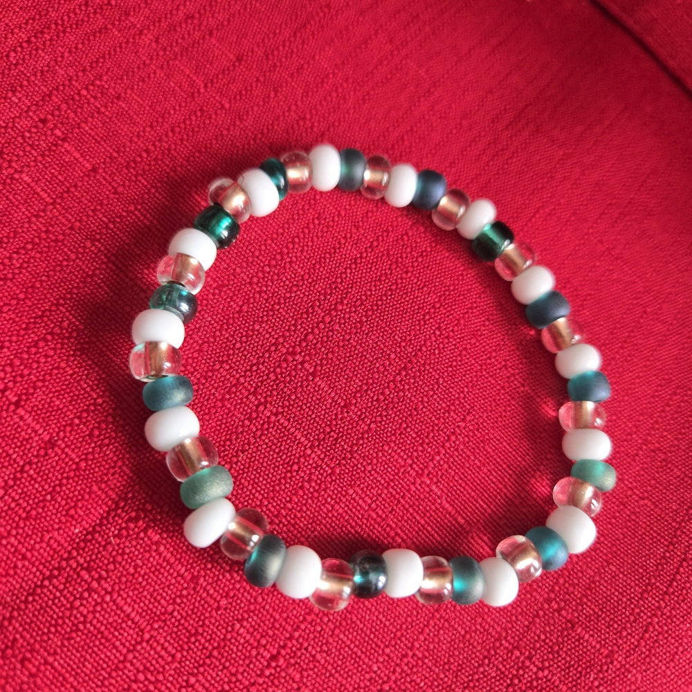 (4 For $30) Hand Crafted Multicolor Beaded Bracelet